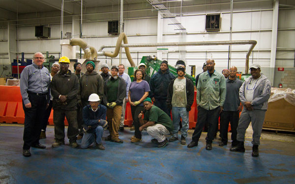 Group shot of Goodwill Greenworks employees