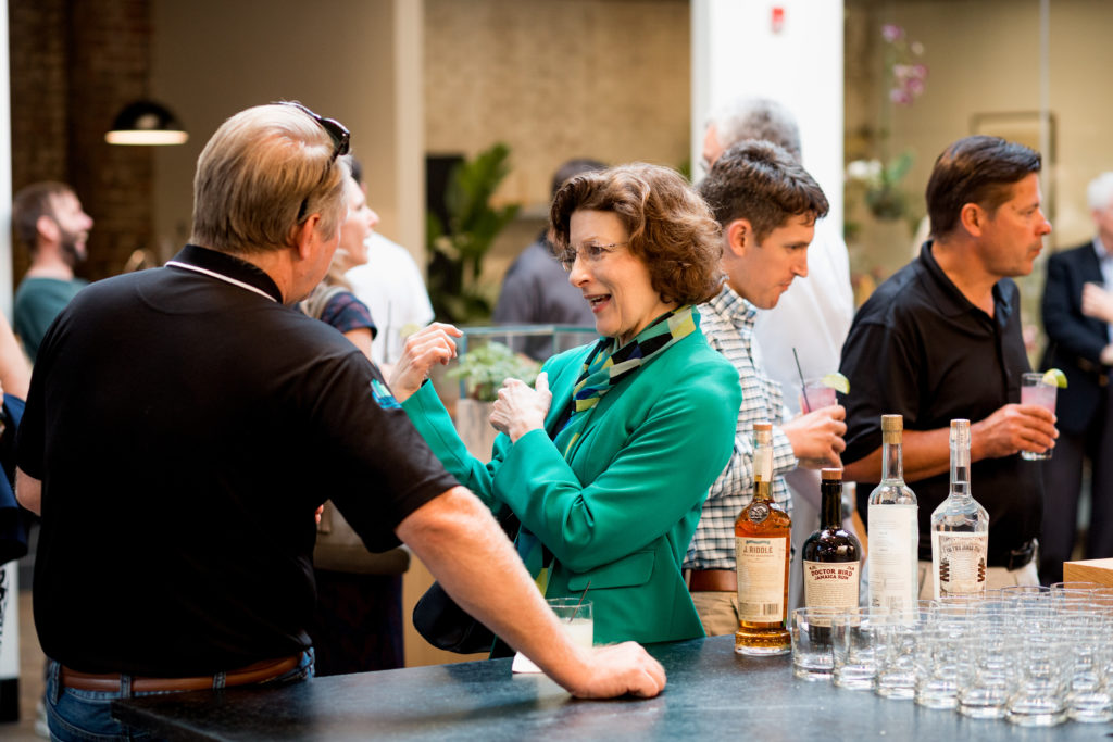 Two James Spirits available at the bar at the SP reception at Shinola.